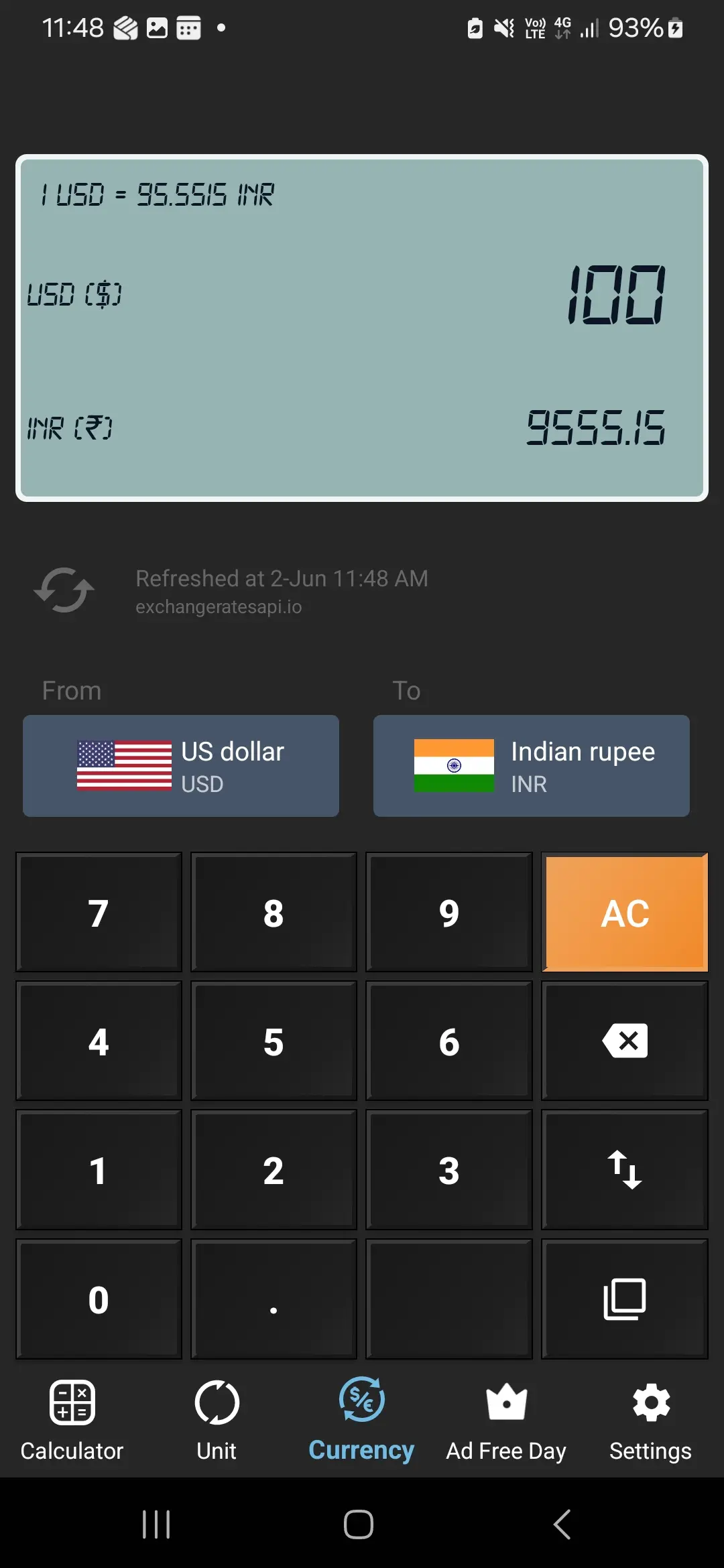 Citizen Calculator - Calculation History