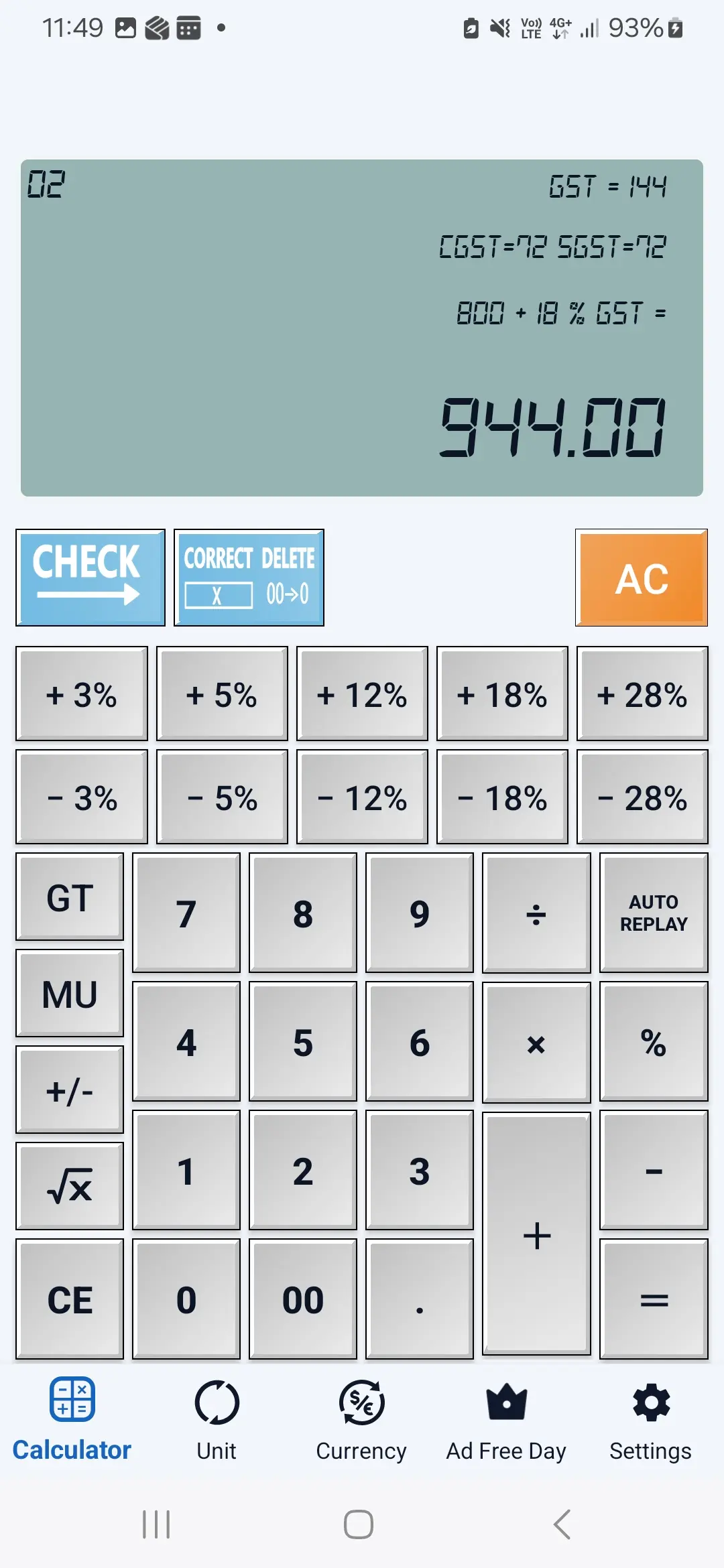 Citizen Calculator - Custom Tax Rates